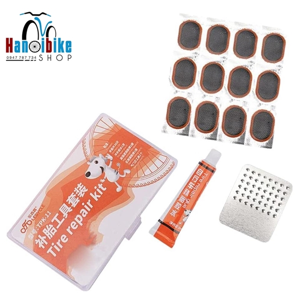 Bộ vá săm xe đạp kèm móc lốp TPK 11