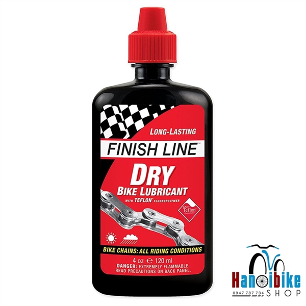 Dầu tra sên/xích xe đạp Finish Line DRY 120ml