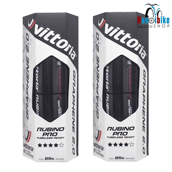Lốp xe đạp gấp VITTORIA RUBINO Tubeless Ready liền săm