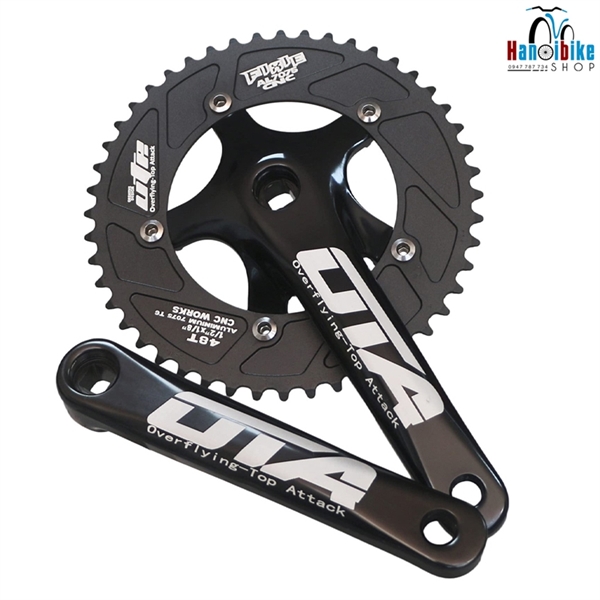 Đùi đĩa nhôm xe đạp Fixed Gear OTA 48T Cốt vuông