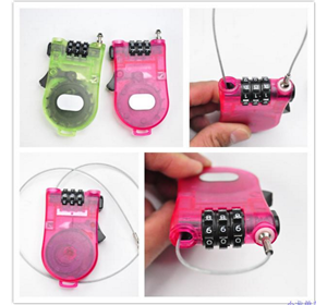 Khóa xe dây cáp siêu nhỏ gọn